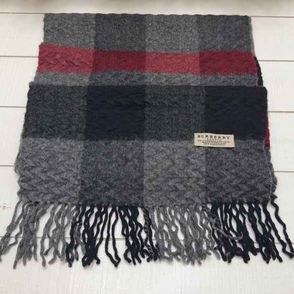 Unisex Burberry Cashmere / Wool Blanket Scarf - Picture 2 of 7